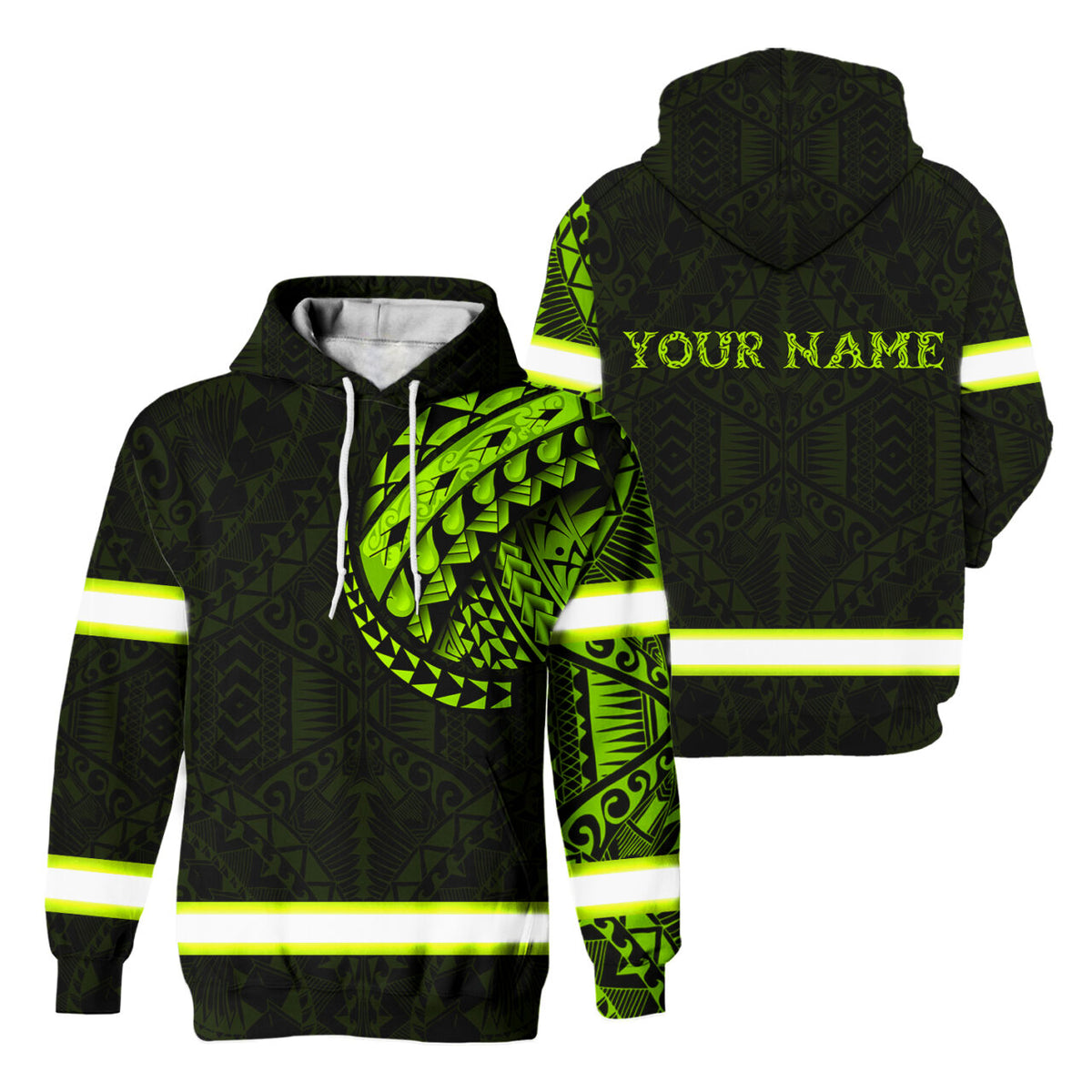 Green Neon Hi-Vis Hoodie