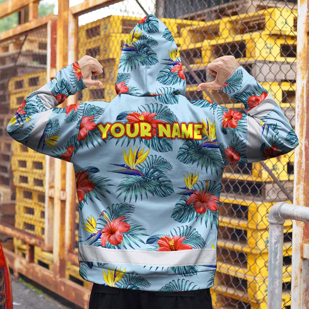 Funny Muscle Hi-Vis Zip Hoodie