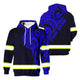 Blue Neon Hi-Vis Hoodie