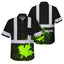 Black Green Neon Canada Flag Hi-Vis Hawaiian Shirt