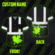 Black Green Neon Canada Flag Hi-Vis Hawaiian Shirt