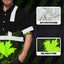 Black Green Neon Canada Flag Hi-Vis Hawaiian Shirt