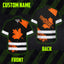 Orange Canada Flag Hi-Vis Hawaiian Shirt
