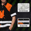 Orange Canada Flag Hi-Vis Hawaiian Shirt