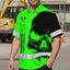 Green Neon Mechanic Hi-Vis Hawaiian Shirt