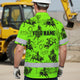 Green Neon Cowboy Hi-Vis Hawaiian Shirt