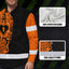 Hi Vis Hawaiian Long Sleeve Shirt American Flag Neon Purple Reflective High Visibility Hi-Vis Long Sleeve Shirt