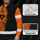 Hi Vis Hawaiian Long Sleeve Shirt American Flag Neon Purple Reflective High Visibility Hi-Vis Long Sleeve Shirt