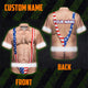 Funny Chest Hair Hi-Vis Hawaiian Shirt