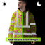 Hi Vis Hoodie Shirt Reflective Tapes Pink And Lime Neon Frog Hi-Vis Hoodie