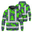 Hi Vis Hoodie Shirt Reflective Tapes Green Neon Violet Frog Hi-Vis Hoodie
