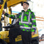 Hi Vis Hoodie Shirt Reflective Tapes Green Neon Violet Frog Hi-Vis Hoodie