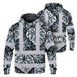 Hi Vis Hoodie Shirt Reflective Tapes Black Grey Flowers Custom Name Safety Workwear For Workers, Truckers, Operators