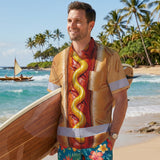 Hi Vis Hawaiian Shirt Reflective Tapes Funny Sausage Custom Name Safety Workwear For Workers, Truckers, Operators