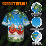 Hi Vis Hawaiian Shirt Reflective Tapes Funny Dancing Girl Custom Name And Image Safety Workwear For Workers, Truckers, Operators