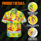 Funny Yellow Surfing Hi-Vis Hawaiian Shirt