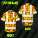 Lime Orange Dog Hi-Vis Hawaiian Shirt