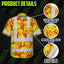 Lime Orange Dog Hi-Vis Hawaiian Shirt