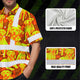 Lime Orange Dog Hi-Vis Hawaiian Shirt