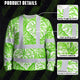 Green Neon White Flowers Hi-Vis Long Sleeve Shirt