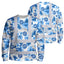 Hi Vis Long Sleeve Shirt Uniform Reflective Blue Neon Hi-Vis Long Sleeve Shirt