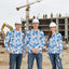 Hi Vis Long Sleeve Shirt Uniform Reflective Blue Neon Hi-Vis Long Sleeve Shirt