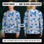 Hi Vis Long Sleeve Shirt Uniform Reflective Blue Neon Hi-Vis Long Sleeve Shirt