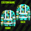 Blue Neon Flowers Hi-Vis Long Sleeve Shirt