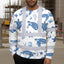 Blue Flowers Turtle 2 Hi-Vis Long Sleeve Shirt