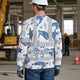 Blue Flowers Turtle 2 Hi-Vis Long Sleeve Shirt