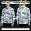 Blue Flowers Turtle 2 Hi-Vis Long Sleeve Shirt