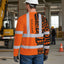 TiKi Hawaiian Orange Neon Hi-Vis Long Sleeve Shirt