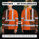TiKi Hawaiian Orange Neon Hi-Vis Long Sleeve Shirt
