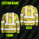 Pink And Lime Neon Frog Hi-Vis Long Sleeve Shirt