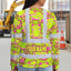 Pink And Lime Neon Frog Hi-Vis Long Sleeve Shirt