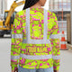 Pink And Lime Neon Frog Hi-Vis Long Sleeve Shirt