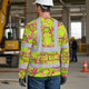 Pink And Lime Neon Frog Hi-Vis Long Sleeve Shirt