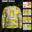 Pink And Lime Neon Frog Hi-Vis Long Sleeve Shirt