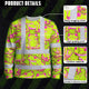 Pink And Lime Neon Frog Hi-Vis Long Sleeve Shirt