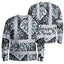 Black Grey Flowers Hi-Vis Long Sleeve Shirt