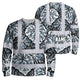 Black Grey Flowers Hi-Vis Long Sleeve Shirt