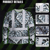 Hi Vis Long Sleeve Shirt Reflective Tapes Black Grey Flowers Custom Name Safety Workwear For Workers, Truckers, Operators
