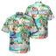 Funny Couple Beach Hi-Vis Hawaiian Shirt