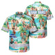 Funny Couple Beach Hi-Vis Hawaiian Shirt