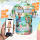 Funny Couple Beach Hi-Vis Hawaiian Shirt