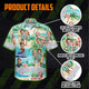 Funny Couple Beach Hi-Vis Hawaiian Shirt