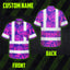 Violet Pink Ohia Lehua Hi-Vis Hawaiian Shirt
