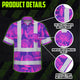 Violet Pink Ohia Lehua Hi-Vis Hawaiian Shirt