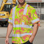 Yellow Pink Ohia Lehua Hi-Vis Hawaiian Shirt