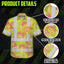 Yellow Pink Ohia Lehua Hi-Vis Hawaiian Shirt